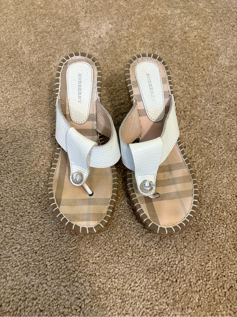 Burberry Wedge Sandals - Picture 3 of 5